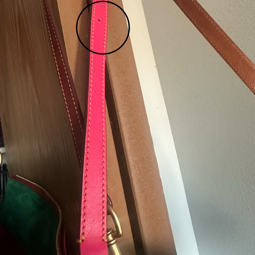 Dooney & Bourke Fuchsia Leather Satchel florentine - Picture 6 of 7